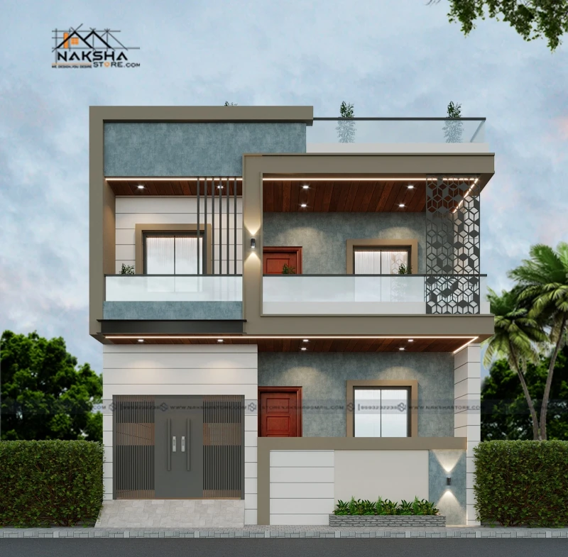 Modern 2 Storey House Design with Elegant Front Elevation